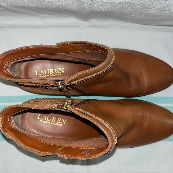 Lauren Ralph Lauren Damara Leather Ankle Boots - Picture 8 of 13